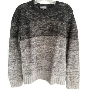 Express Black Ombré Sweater